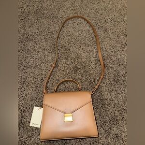 Quince Italian Leather Top Handle Crossbody Satchel NWT